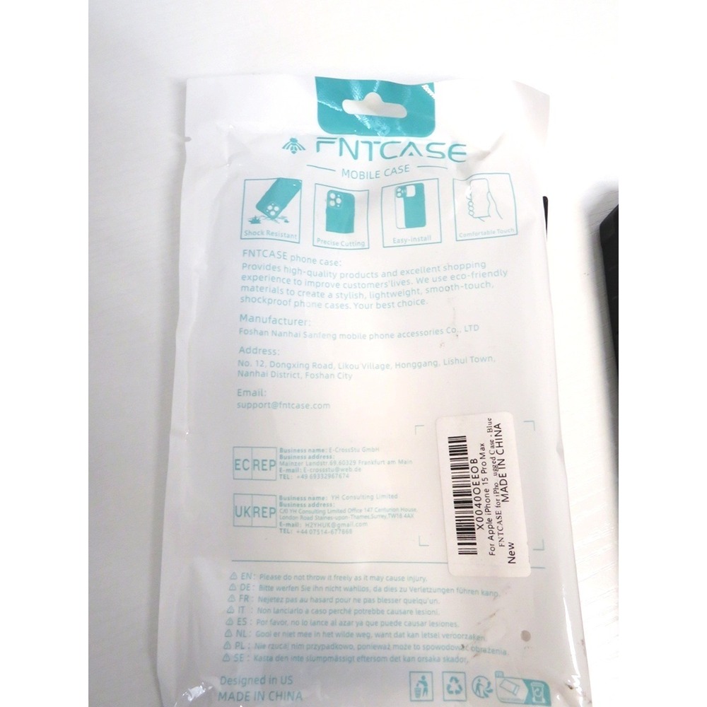NWT FNTCASE iPhone 15-Pro-Max Case with Belt-Clip Blue Kickstand Military Grade - Picture 13 of 13